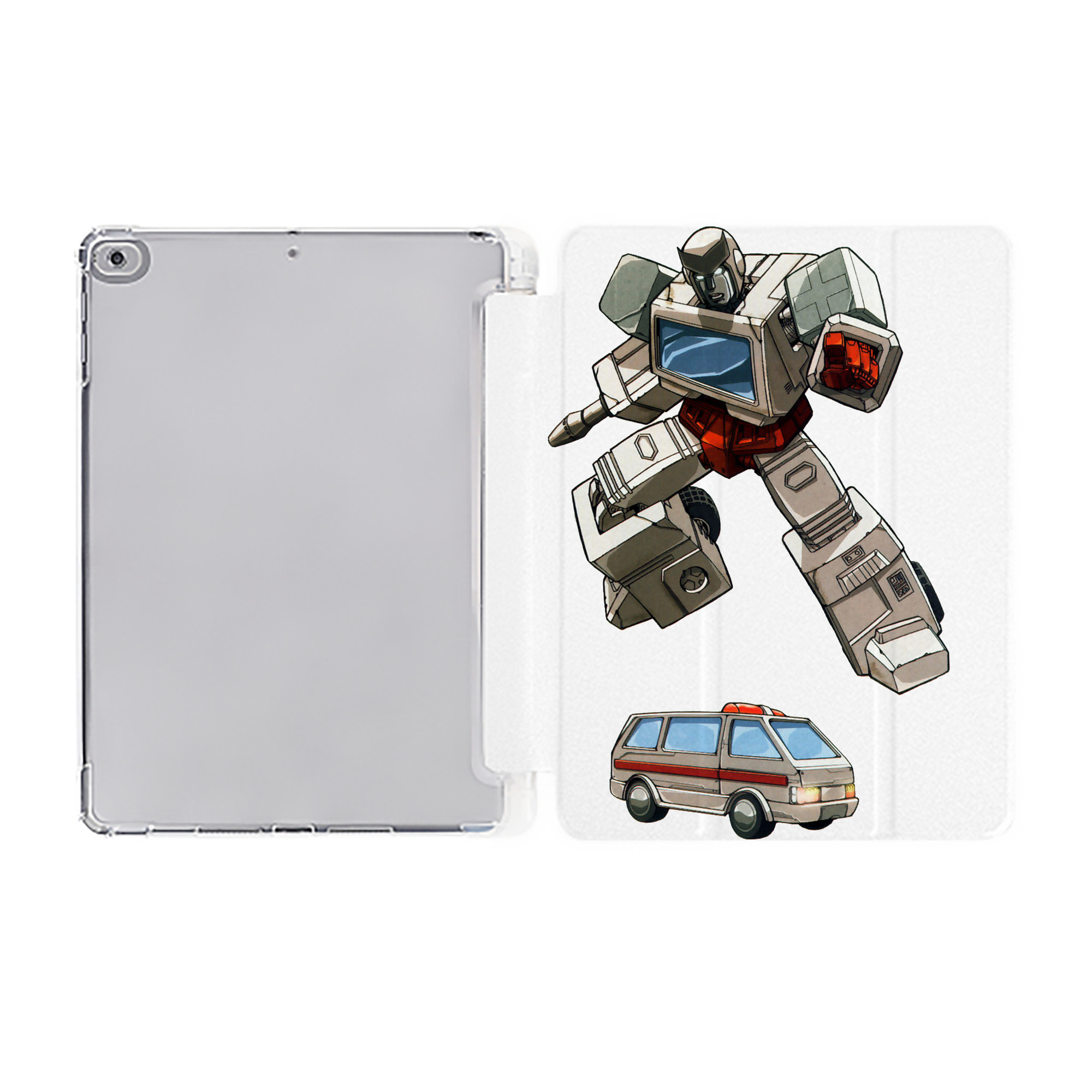 （画像用）  IPad ケース ペン収納付き 三つ折りスタンド PUレザー×シリコン 対応機種9.5/10.5/10.9インチ